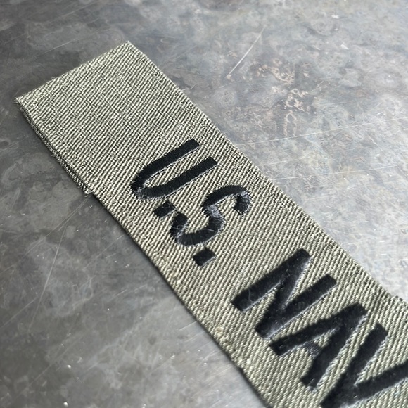 U.S. NAVY embroidered tape patch - vintage - Picture 9 of 10